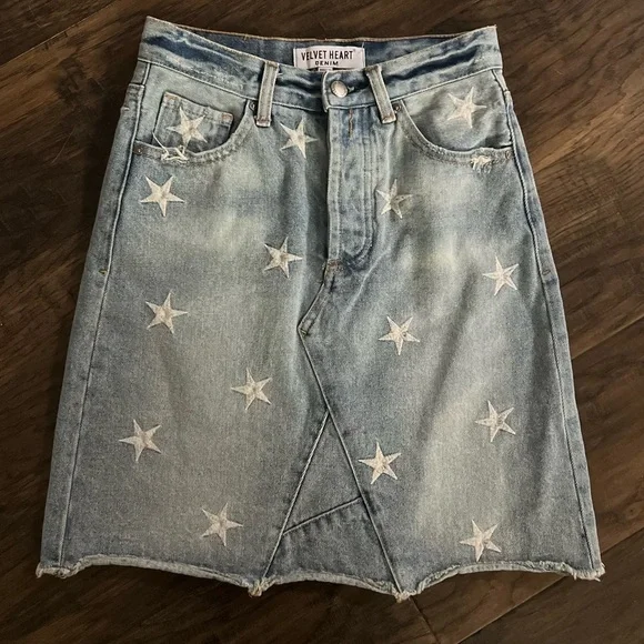 VELVET Heart Yelena Classic Fit Star Skirt vintage! - Picture 4 of 9